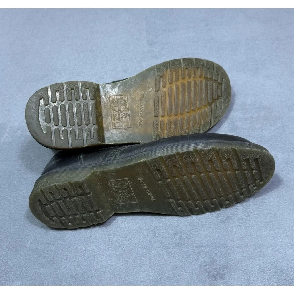 Dr Martens 3 Eye Black Leather Oxford Shoes Mens 10